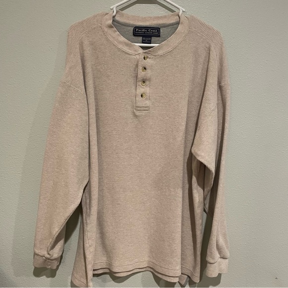 Men’s Pacific Crest Authentic Outdoor Goods Thermal Henley Shirt. Size XL - Picture 1 of 3